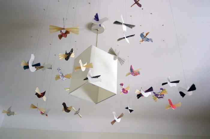 Uccelli di carta come simbolo di felicità nella tua casa