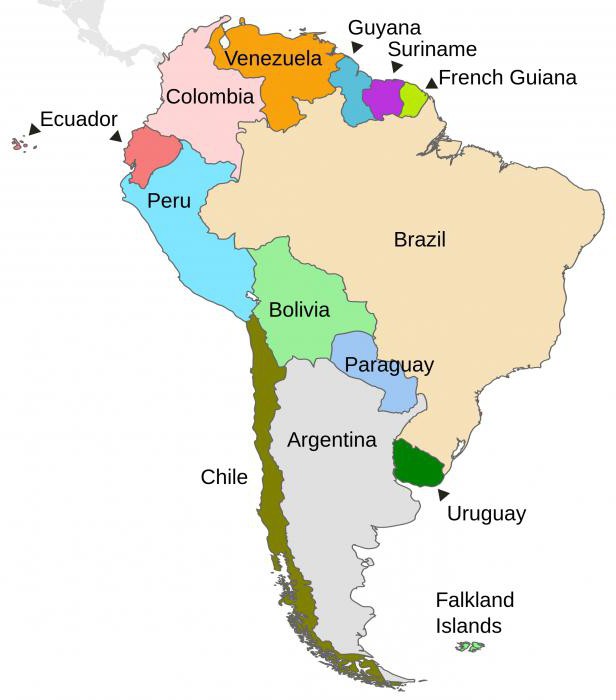Minerali del Sud America: tabella, elenco